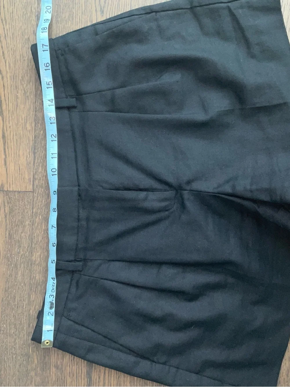J. Crew Black High-Waist Tailored Linen blend Shorts